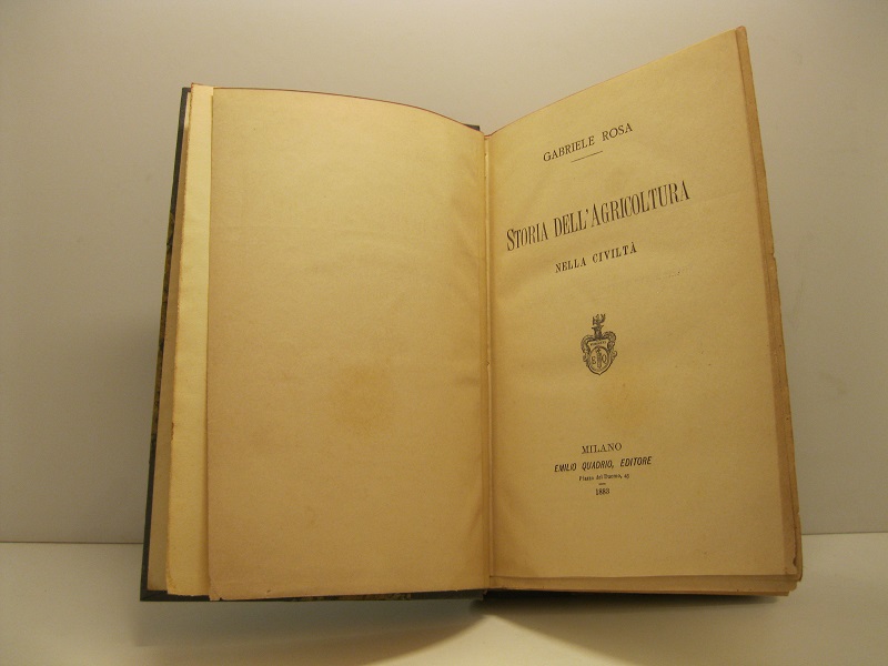 Storia dell'agricoltura nella civiltà.